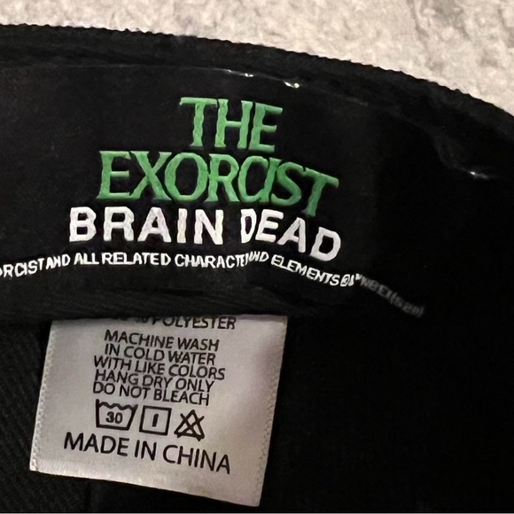 Brain Dead Black Hat with Green & Light Purple Embroidery - Picture 5 of 5